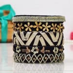 Black And Gold Elegance Bangles