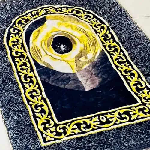 Soft Velvet Foam Padded Prayer Mat (Janamaz) – Hijre Aswad Design