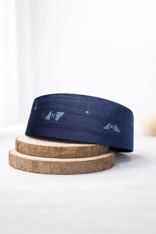 Amal Islamic Kufi Cap blue