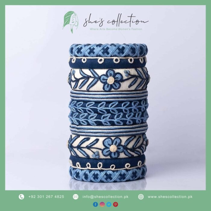Sapphire Shore Bangles Set