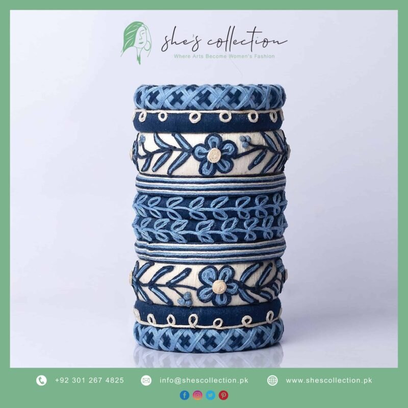 Sapphire Shore Bangles Set