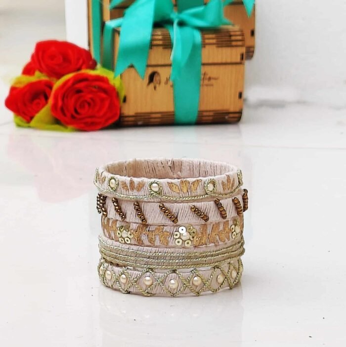 Charming Light Golden Bangles - Image 2