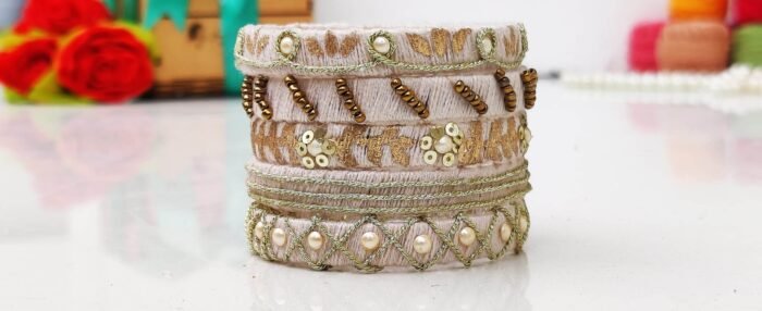 Charming Light Golden Bangles - Image 3