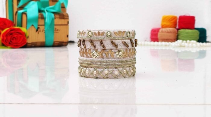 Charming Light Golden Bangles - Image 4