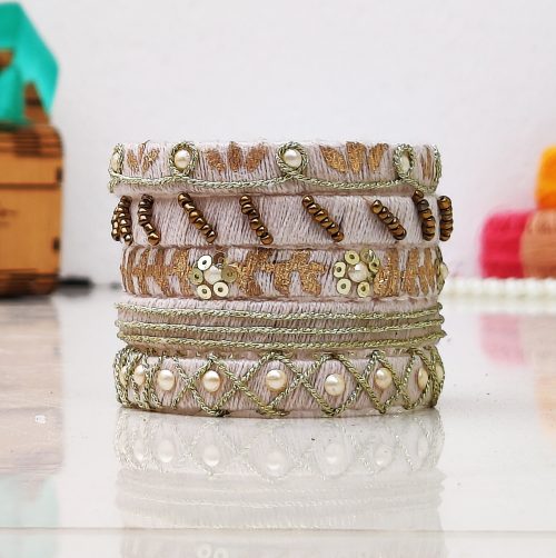 Charming Light Golden Bangles