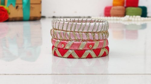 Elegant Pink Bangles