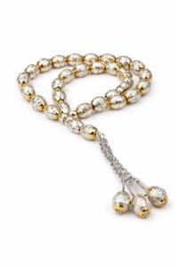 White Gold Tasbeeh 33 beads Pakistan