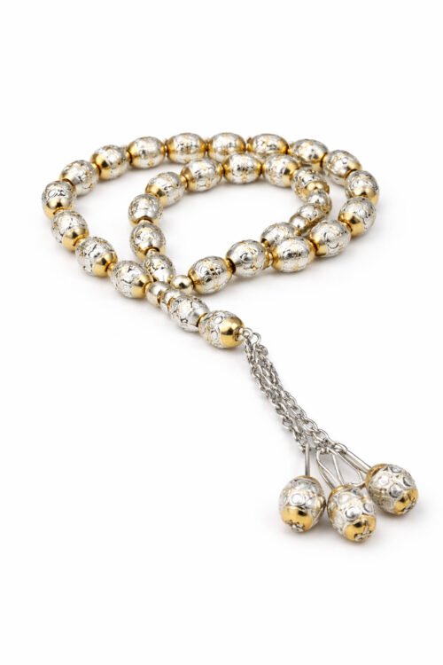 White Gold Tasbeeh 33 beads Pakistan