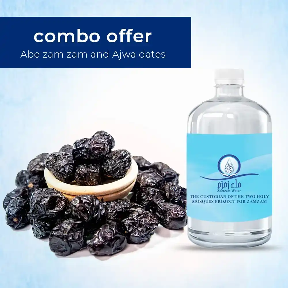 Abe Zamzam Water 500ml + Ajwa Dates 450g Combo Offer