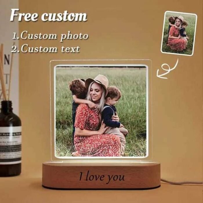 Personalized 3D illusion LED Photo Lamp - Image 3