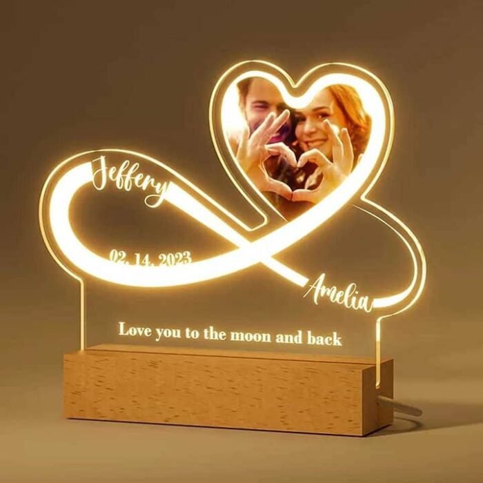 Personalized 3D illusion LED Photo Lamp - Image 5