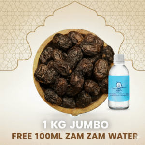 1KG Jumbo Ajwa Dates with Free Zamzam Water Offer