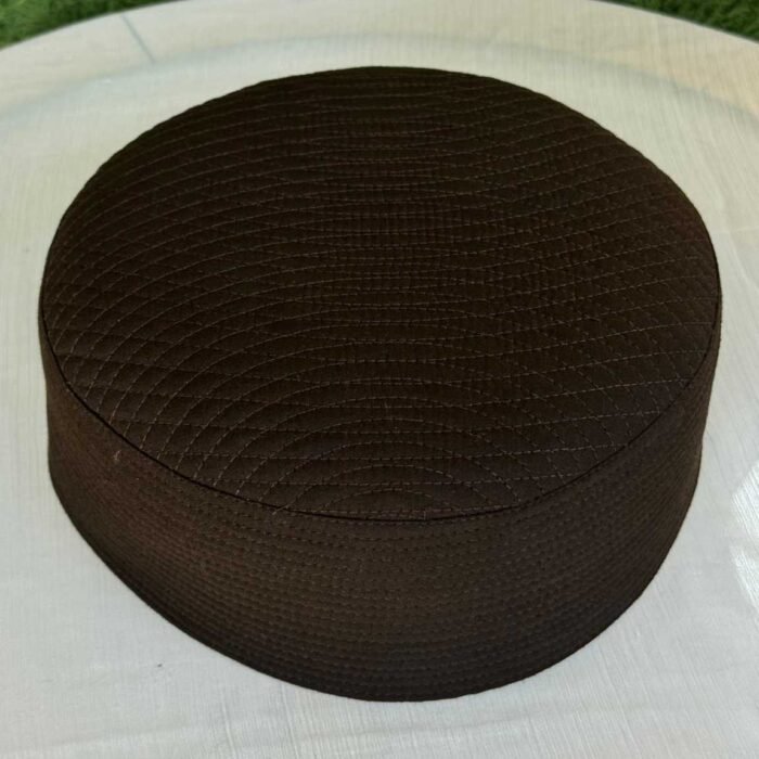 Mirha Kufi Cap (Dark Brown) - Image 3