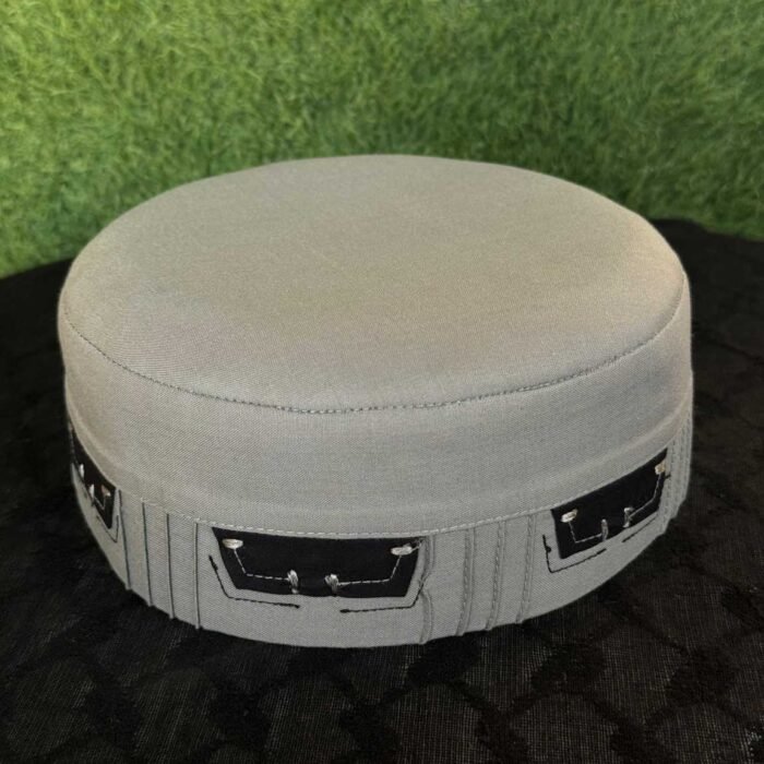 Dua Kufi Cap (Light Grey) - Image 2