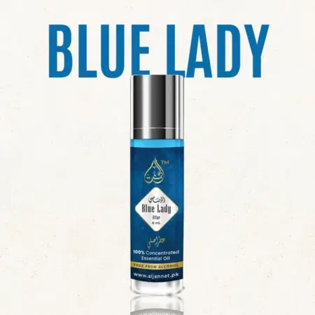 Blue Lady Attar 6ml perfume oil bottle for women