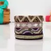 Purple Artistry Handwork Bangles